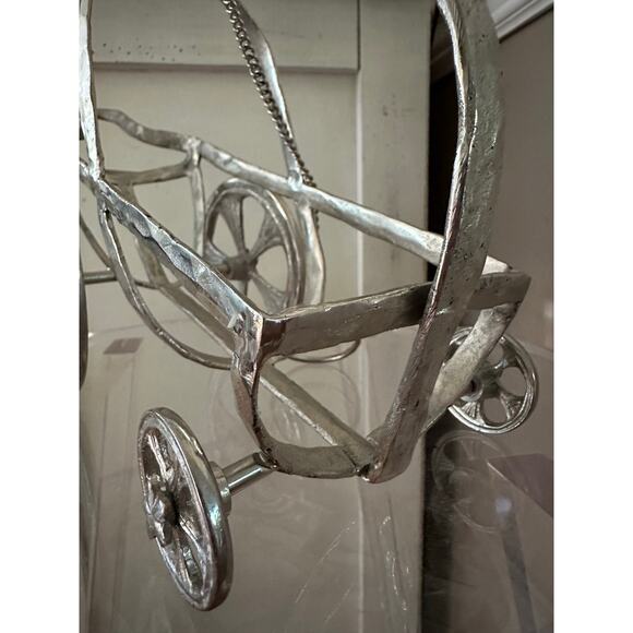 Vintage Michale Aram Wine holder carriage silver butterfly rare - Picture 8 of 16